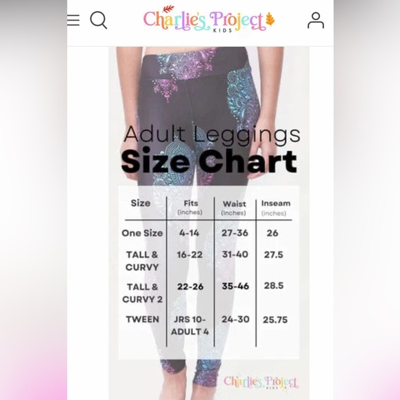 Christmas Candy Leggings - Charlie’s Project size 22-26 - Picture 4 of 5